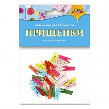 Декоративный элемент Прищепка Классика цветные КТС-ПРО, С3574-10