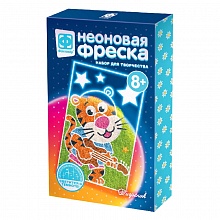 Набор для творчества Фреска неоновая мини Рок-звезда Фантазер, 430015