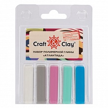 Глина 20гр 5цв., Craft&Clay Атлантида, полимерная, CCL14