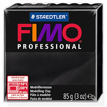 Пластика запекаемая 85г черная Staedtler Fimo Professional, 8004-9