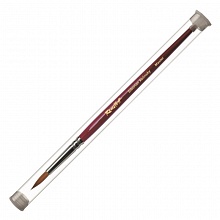 Кисть колонок круглая № 4 короткая ручка, в тубе Roubloff ЖК1-04/0ТН