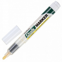 Маркер меловой 3мм белый круглый на спиртовой основе Chalk Marker MunHwa, CM-05