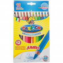 Карандаши  12 цв. CARIOCA Jumbo утолщенные 41406