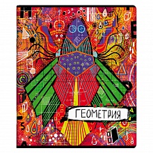 Тетрадь предметная Геометрия 48л клетка Граффити Феникс, 60475