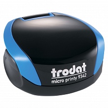 Оснастка для печати d=42мм карманная, синий, корпус синий Trodat Micro Printy 9342