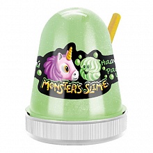 Слайм 130гр нежный зефир зеленый Monster's Slime Kiki, SL019