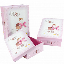 Коробка подарочная прямоугольная 30х21,5х10см Baby OMG 720-370