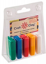 Глина 20гр 5цв., Craft&Clay Классика, полимерная, CCL01