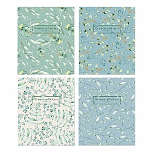 Тетрадь  96л клетка ассорти Greenery Patterns Полином, 3319    