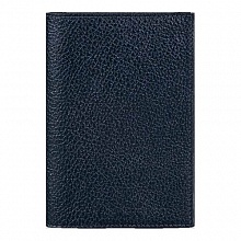 Обложка для паспорта кожа синяя Fabula O.1.BK 