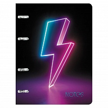 Тетрадь со сменным блоком 80л клетка Neon style Канц-Эксмо ПБ804972