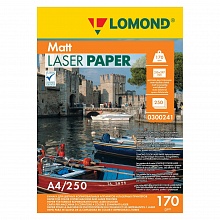 Фотобумага Lomond А4 170г/м2 матовая двусторонняя 250л для лазерной печати 0300241