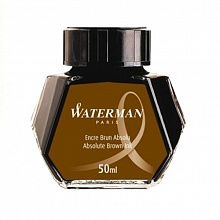 Чернила 50мл коричневый WATERMAN Absolute Brown S0110830