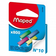 Скобы для степлера №10 цветные MAPED 324706