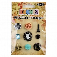 Брадсы для скрапбукинга 9шт Vintage Decola, 4232