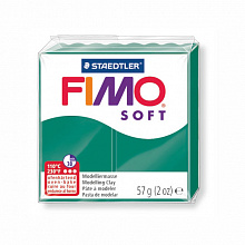 Пластика запекаемая 57г изумруд Staedtler Fimo Soft, 8020-56