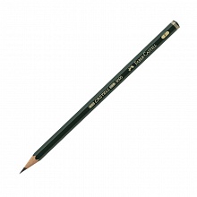 Карандаш чернографитный   F без ластика шестигранный Faber-Castell Castell-9000, 119010