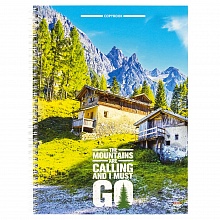 Тетрадь спираль  80л  А4 клетка Безмятежный край Проф-Пресс, 80-3969