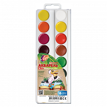 Краски акварельные медовые 16 цветов ZOO Луч, 29С1693-08