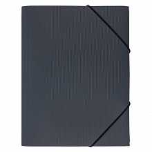 Папка с резинкой пластик А4 серая Expert Complete Prisma, EC210400015