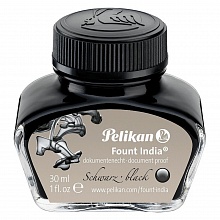 Чернила 30мл черные перманентные PELIKAN Fount India 78 221143