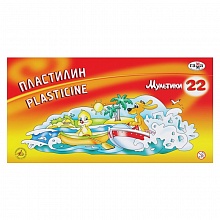 Пластилин 22 цв Гамма Мультики со стеком 210119_03