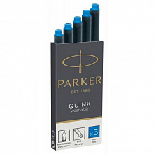 Капсулы для перьевых ручек синие набор 5шт. PARKER (цена за шт.) 1950383