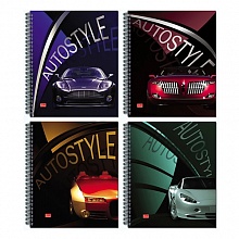 Тетрадь спираль 48л клетка Autostyle Полином, 7с29-1-48