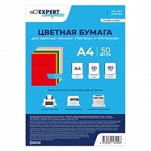 Бумага для офисной техники цветная А4 80г/м2 50л 10 цветов Пастель, интенсив Expert Complete, ECCP-04