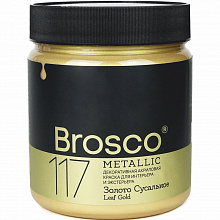 Краска акриловая 500мл №117 Золото Сусальное Brosco 2505117