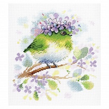 Набор для творчества Вышивание На ветке сирени 20х20см, Aquarelle А-013