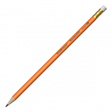 Карандаш пластиковый чернографитный HB с ластиком трехгранный Standard 101 Orange Erich Krause,55264