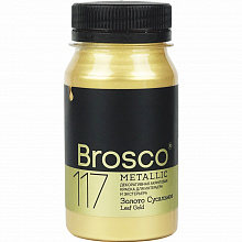 Краска акриловая 100мл №117 Золото Сусальное Brosco 2501117