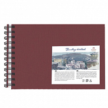 Блокнот для эскизов А4 80л Travelling sketchbook Palazzo Лилия Холдинг гранатовый БЛ-9113