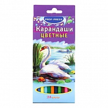 Карандаши  24 цв Лебедь Проф-Пресс, К-8298