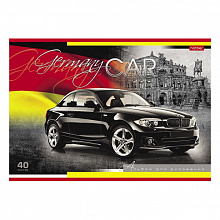 Альбом для рисования А4 40л скоба Country Cars Hatber, 40А4вмB 
