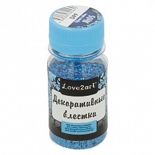 Блестки для декора 15г синий Love2art DPF 05
