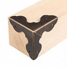 Уголок для шкатулки 4шт 3,3х3,3см бронза Mr.Carving MMG-004