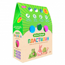 Пластилин 24 цв воздушный в коробке домик KiKi, PL015