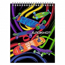 Блокнот А7 40л спираль клетка Движение Феникс, 61118