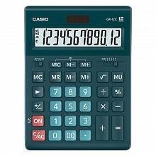 Калькулятор настольный 12 разрядов CASIO темно-зеленый GR-12C-DG-W-EP