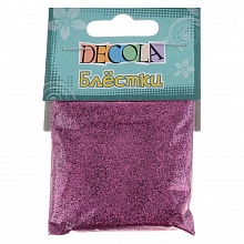 Блестки для декора 20г лиловый 0.1мм Decola W041-213-0,1