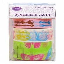 Клейкая лента декоративная Шебби шик 3шт Decola 7027