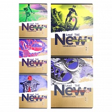 Тетрадь  48л клетка Новое поколение-1 ассорти Проф-Пресс ТМ Collezione, 48-3288