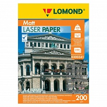 Фотобумага Lomond Ultra DS Matt CLC А4 200г/м2 матовая двусторонняя 250л для лазерной печати 0300341