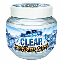 Слайм 250мл прозрачный в банке Monster's Slime Kiki, SL065