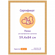 Фоторамка МДФ 59,4х84см DB8 Luxe золото с пластиком Светосила, 5-41592