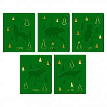 Тетрадь 48л клетка TOTAL GREEN Fauna ассорти Канц-Эксмо ТККЛ487306