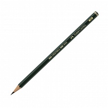 Карандаш чернографитный HB без ластика шестигранный Faber-Castell Castell-9000, 119000