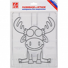 Трафарет витражный Лось Луч 25С1570-08